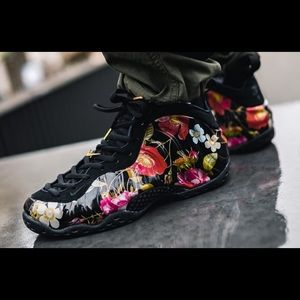 ‼️NEW‼️🥵Nike air Foamposite One “Floral Black”🥵